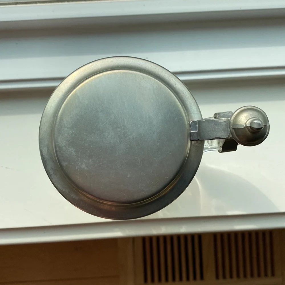 Colorful Vintage German Floral Glass Beer Stein! - Picture 3 of 9